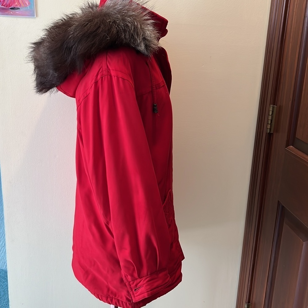Fleet Street NWOT Gorgeous red heavy weight Stylish winter coat Size SP - Picture 9 of 15